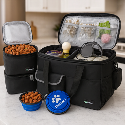 PetAmi Large Dog Travel Bag – Airline Approved Pet Organizer