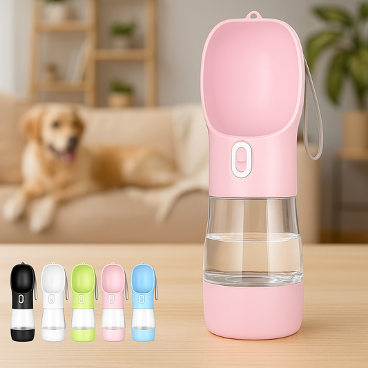 Portable Dog Water & Food Bottle – Travel Pet Dispenser