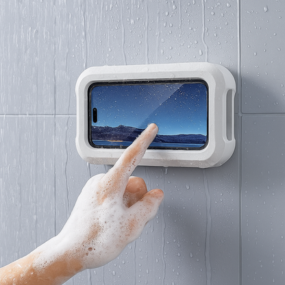 Waterproof Shower Phone Holder – 2-in-1 Wall Mount & Bathtub Stand