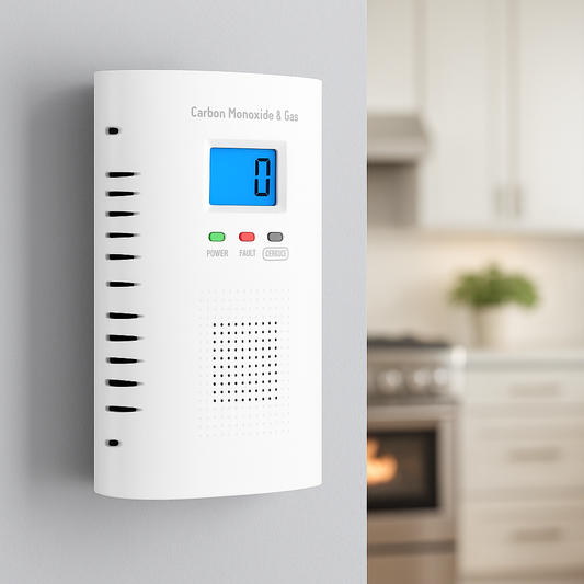 Plug-In Gas & Carbon Monoxide Detector – Dual Sensor Protection