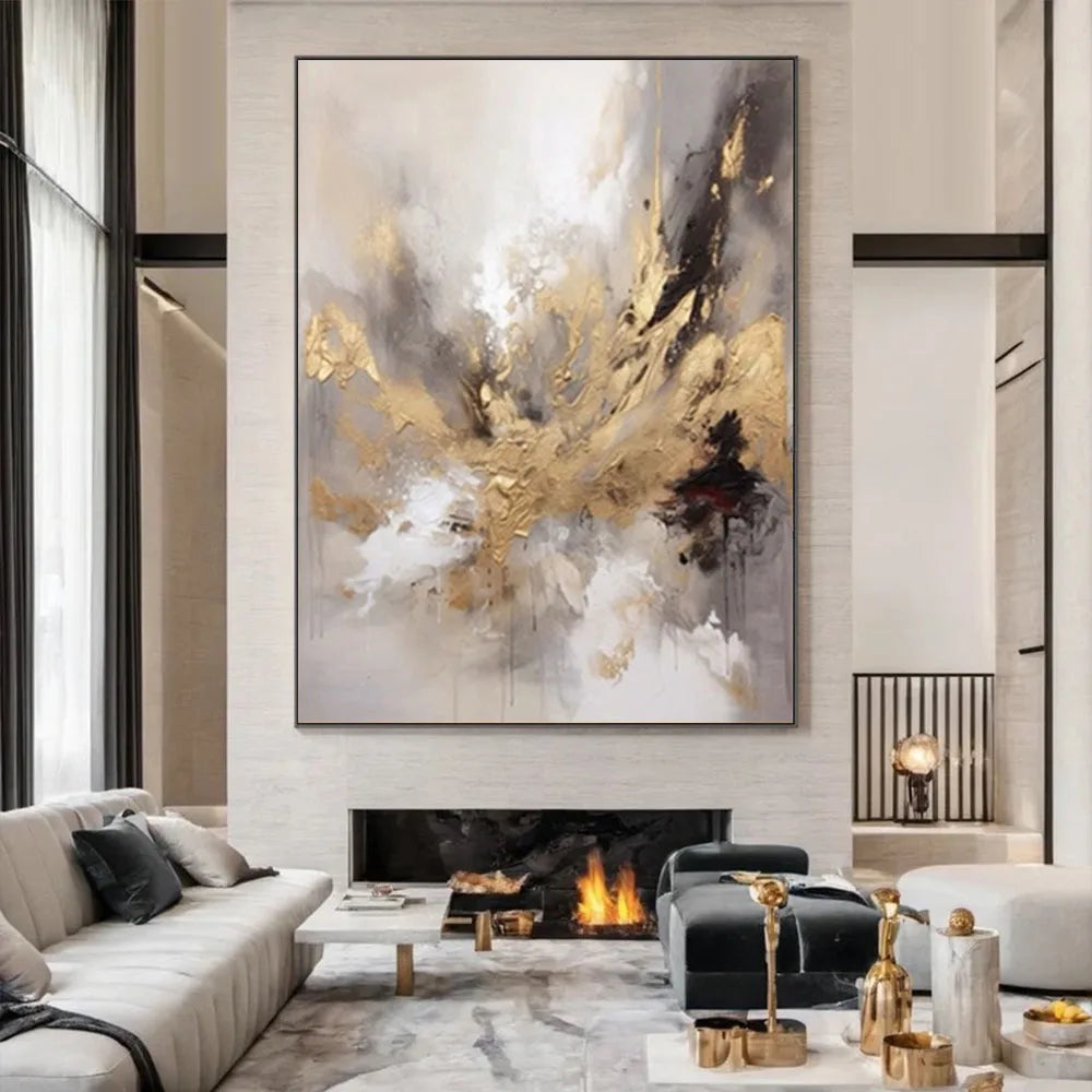 New Design Vertical Abstract Oil Painting 100% Handmade Famous Canvas Pictures Copy Blue Ocean Modern Wall Art for Home Decor