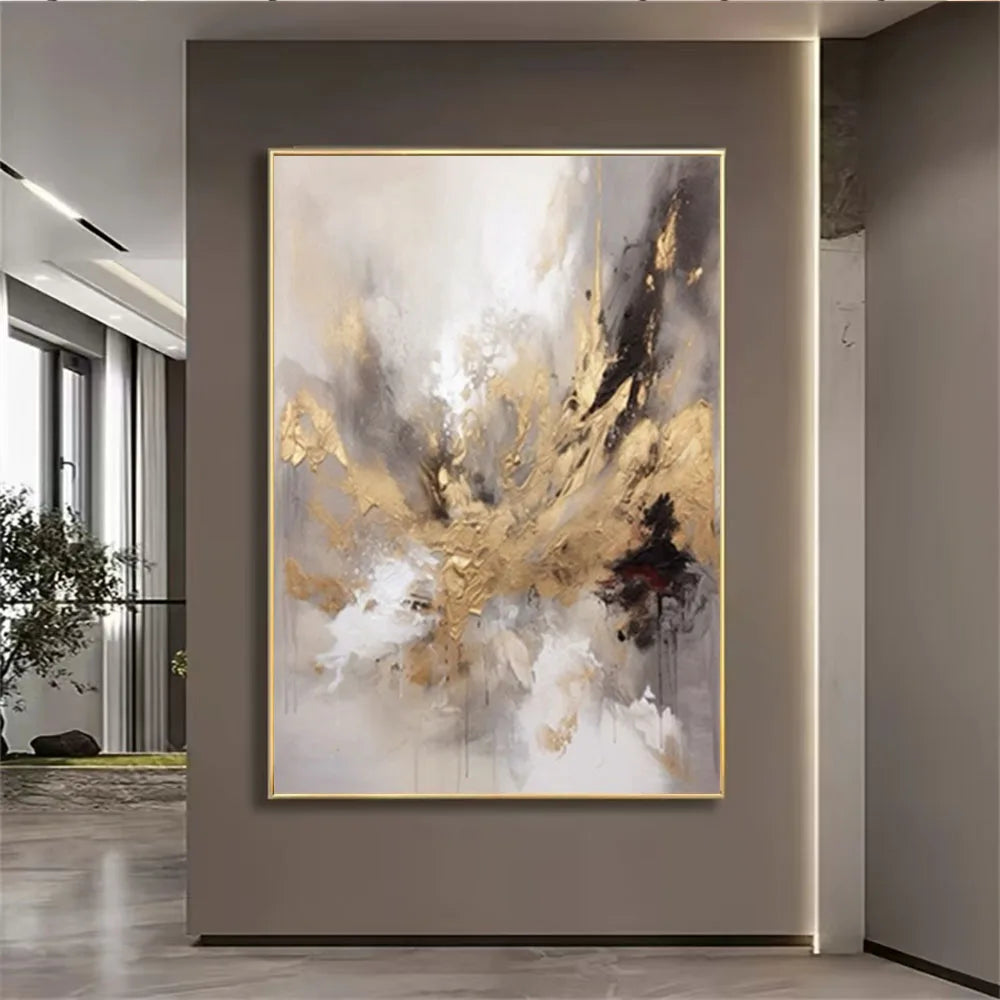 New Design Vertical Abstract Oil Painting 100% Handmade Famous Canvas Pictures Copy Blue Ocean Modern Wall Art for Home Decor
