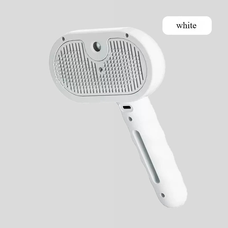Pet Comb Steam Massage Brush Soft Tooth Spray Universal Brush 3In1 Hair Removal Multifunctional Massage Comb USB Spray Brush For