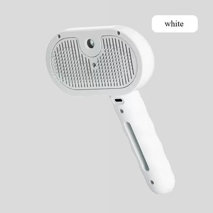 Pet Comb Steam Massage Brush Soft Tooth Spray Universal Brush 3In1 Hair Removal Multifunctional Massage Comb USB Spray Brush For