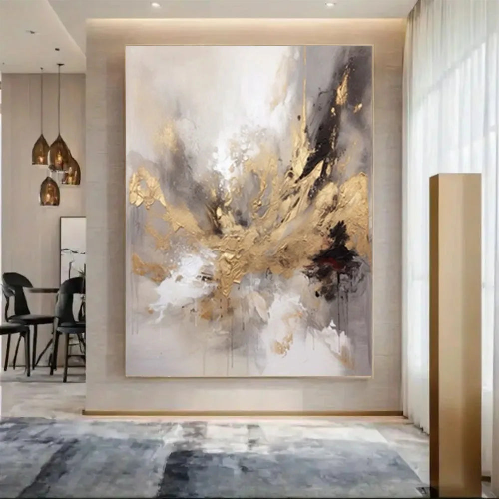New Design Vertical Abstract Oil Painting 100% Handmade Famous Canvas Pictures Copy Blue Ocean Modern Wall Art for Home Decor