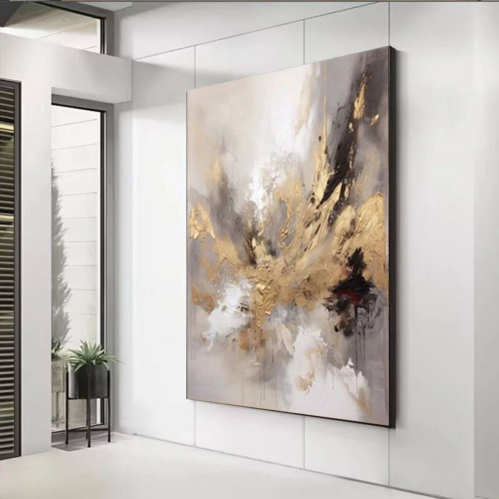 New Design Vertical Abstract Oil Painting 100% Handmade Famous Canvas Pictures Copy Blue Ocean Modern Wall Art for Home Decor