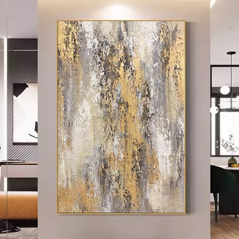 New Design Vertical Abstract Oil Painting 100% Handmade Famous Canvas Pictures Copy Blue Ocean Modern Wall Art for Home Decor