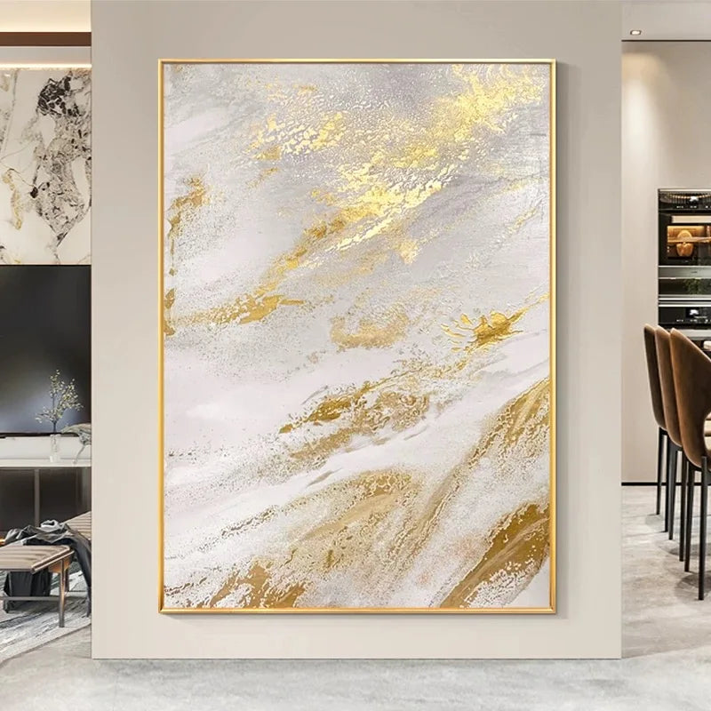 New Design Vertical Abstract Oil Painting 100% Handmade Famous Canvas Pictures Copy Blue Ocean Modern Wall Art for Home Decor