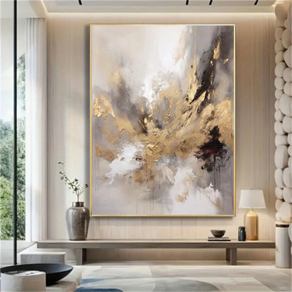 New Design Vertical Abstract Oil Painting 100% Handmade Famous Canvas Pictures Copy Blue Ocean Modern Wall Art for Home Decor