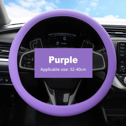 Car Universal Silicone Steering Wheel Cover Elastic Glove Cover Texture Soft Multi Auto Decoration DIY Car Accessories Tools New