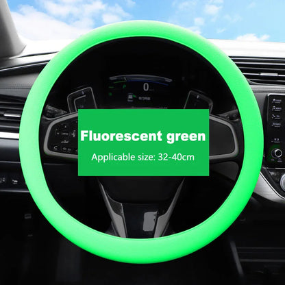 Car Universal Silicone Steering Wheel Cover Elastic Glove Cover Texture Soft Multi Auto Decoration DIY Car Accessories Tools New