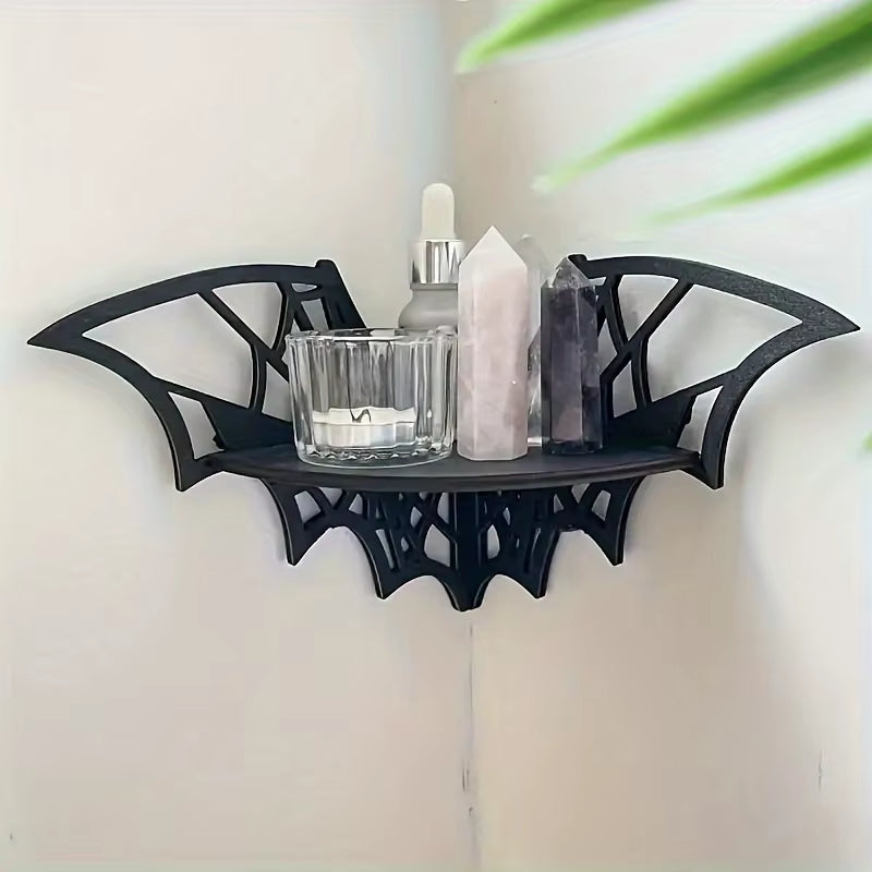 1Pcs Floating Animal Display Shelf, Wall Shelf, Corner Hollowing Creative Shape Storage Shelf, Home Decoration,Used in Halloween