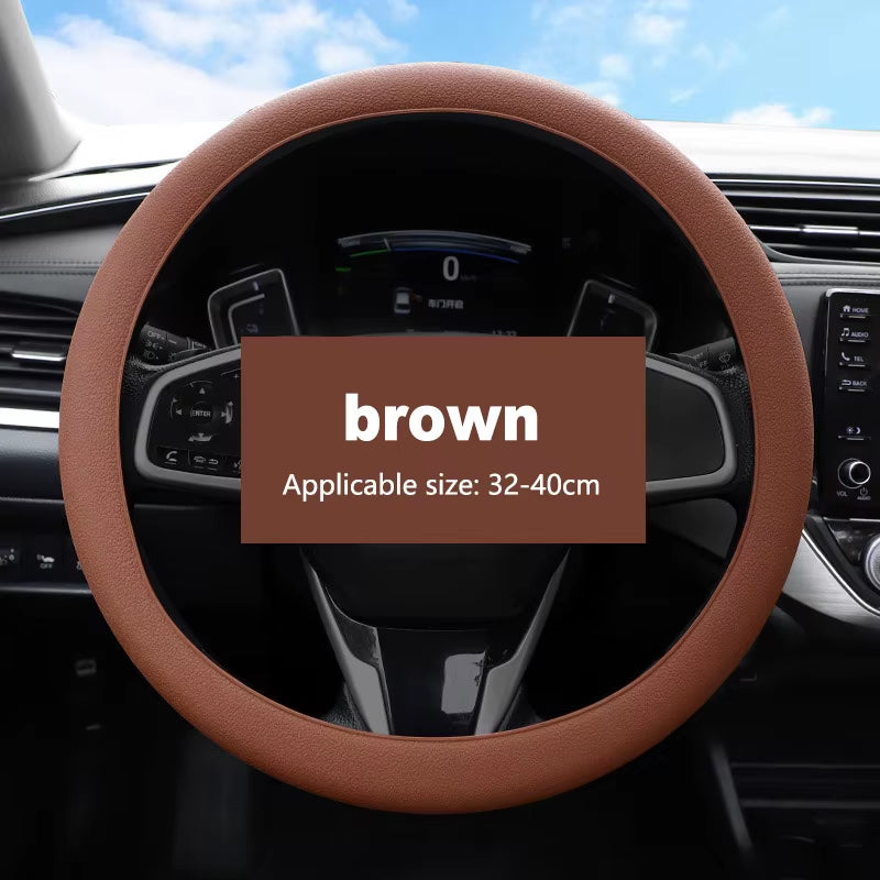 Car Universal Silicone Steering Wheel Cover Elastic Glove Cover Texture Soft Multi Auto Decoration DIY Car Accessories Tools New