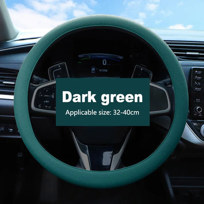 Car Universal Silicone Steering Wheel Cover Elastic Glove Cover Texture Soft Multi Auto Decoration DIY Car Accessories Tools New
